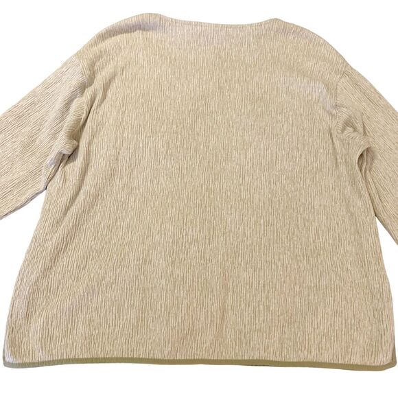 J. Jill Pure Sage Cream Blouse XS Women Linen Blend Textured BohoChic Earthy - Picture 14 of 16